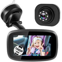 Shybaby 1080P baby car mirror display for clear rear view while driving
