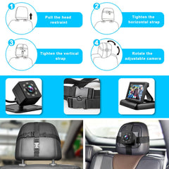 Shynerk Baby car mirror night vision display clarifies baby's position in low light.