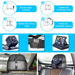 Shynerk Baby car mirror night vision delivers brighter visibility for nighttime checks.