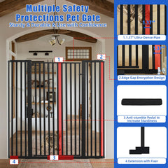 SHYUJAJIE ultra-dense pipe spacing prevents squeezing or head snags for curious pets.