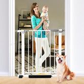SHYUJAJIE 30-inch tall gate front view promotes safe pet separation