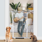 SHYUJAJIE 51-18-inch extra tall pet gate blocks tall cats in doorways