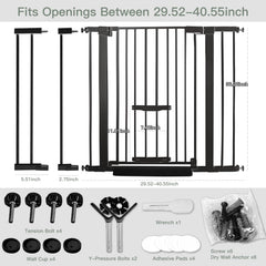 SHYUJAJIE auto-close gate shown with one-handed operation for seamless transitions.