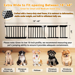 SHYUJAJIE dog gate in doorway demonstrates sturdy pressure-mounted installation without tools.