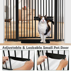 SHYUJAJIE durable steel gate offers sturdy, long-lasting pet containment