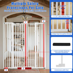 SHYUJAJIE walk-through gate simplifies access with an easy lift.