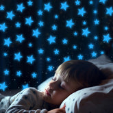 Sibba Glow Stars ceiling large-stars lit blue glow for dramatic night sky