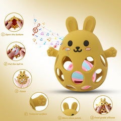 Sichy teething rattle toy enhances sensory play and baby engagement.