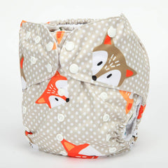 Sigzagor Dot Fox diaper inner fleece provides soft moisture-wicking comfort.