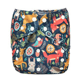 Sigzagor Fox Owl diaper pocket outer: waterproof yet breathable for confident daytime wear.