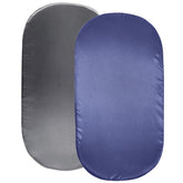 SiinvdaBZX satin bassinet sheets two-pack in grey and navy for silky sleep surface