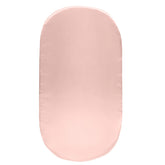SiinvdaBZX satin bassinet sheet pink fabric close-up showing silky softness for baby comfort.