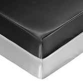 SiinvdaBZX satin crib sheets folded, silky texture for a gentle sleep.