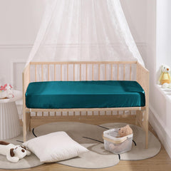 SiinvdaBZX satin crib sheets highlight hair-friendly fibers for smooth baby curls