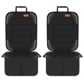 Siivton 2-pack car seat protector front view protects against spills.