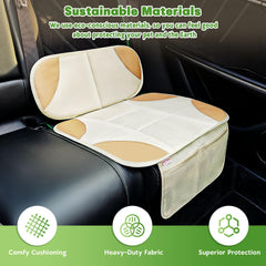 Siivton car seat protector shows anti-slip bottom to keep the cover in place.