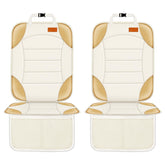 Siivton car seat protector front view with 2-pack setup guards seats on family trips.