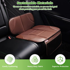 Siivton car seat protector thick padding cushions your child's seating area.