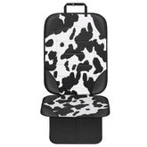 Siivton cow print car seat cover front view protects seats from spills and dirt