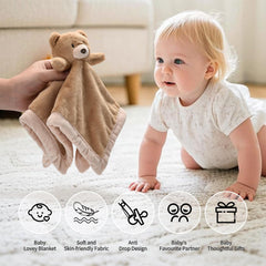 Sili Factory Baby Bear security blanket with stuffed-animal design for cuddly companionship