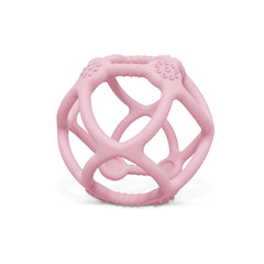 SILI FACTORY pink hollow ball teether eases gums during play