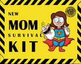 SILLY OBSESSIONS new mom survival kit socks keep feet warm and morale high during late-night feeds.