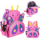 SilTriangle butterfly-feeding-backpack left-pocket-hole enables easy tubing routing for caregivers