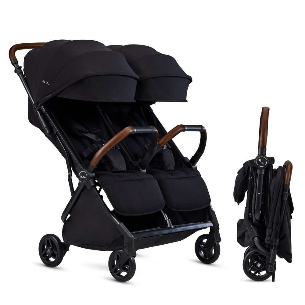Silver Cross Jet Double two-seat layout supports twins on family trips.