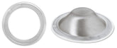 Silverette O-Feel rings close-up, highlighting comfortable silicone fit for nursing.