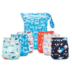Simple Being reusable cloth diapers: one-size adjustable to grow with your baby