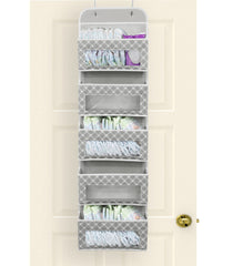 Simple Houseware 5-pocket organizer with clear windows offering quick content visibility for everyday items.