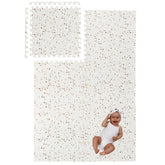 Simple Kid Co clay terrazzo play mat interlocking tiles enable quick setup and neat storage.