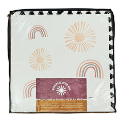 Simple Kid Co Sunshine & Rainbows design adds stylish color to play space.