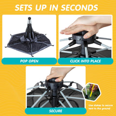 SIMPLGIRL Premium Playpen portable travel bag keeps it easy-to-carry.