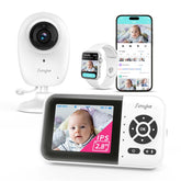 Simyke Smart Video Monitor display view shows baby in sharp 1080p for quick checks.
