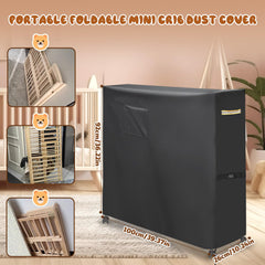 Sinbana crib dust cover with drawstring bottom showcases secure fit