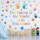 Sinekong colorful quotes wall decal set brightens classrooms with positive messages and easy removal.