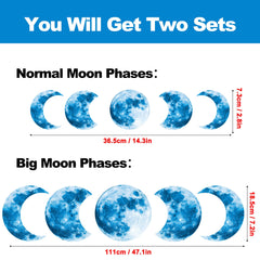 Sinekong cratered moon decal for kids room adds soft night glow