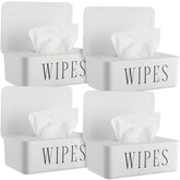 Singhoow 4-pack wipes dispenser front view for easy countertop access