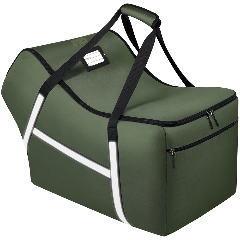SINVICKO infant car seat travel bag green front pocket keeps essentials organized for flights