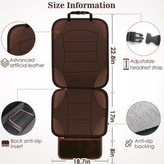 Sinvitron car seat protector adjustable straps ensure a secure fit