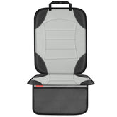 Sinvitron car seat protector back view protecting leather and fabric seats.