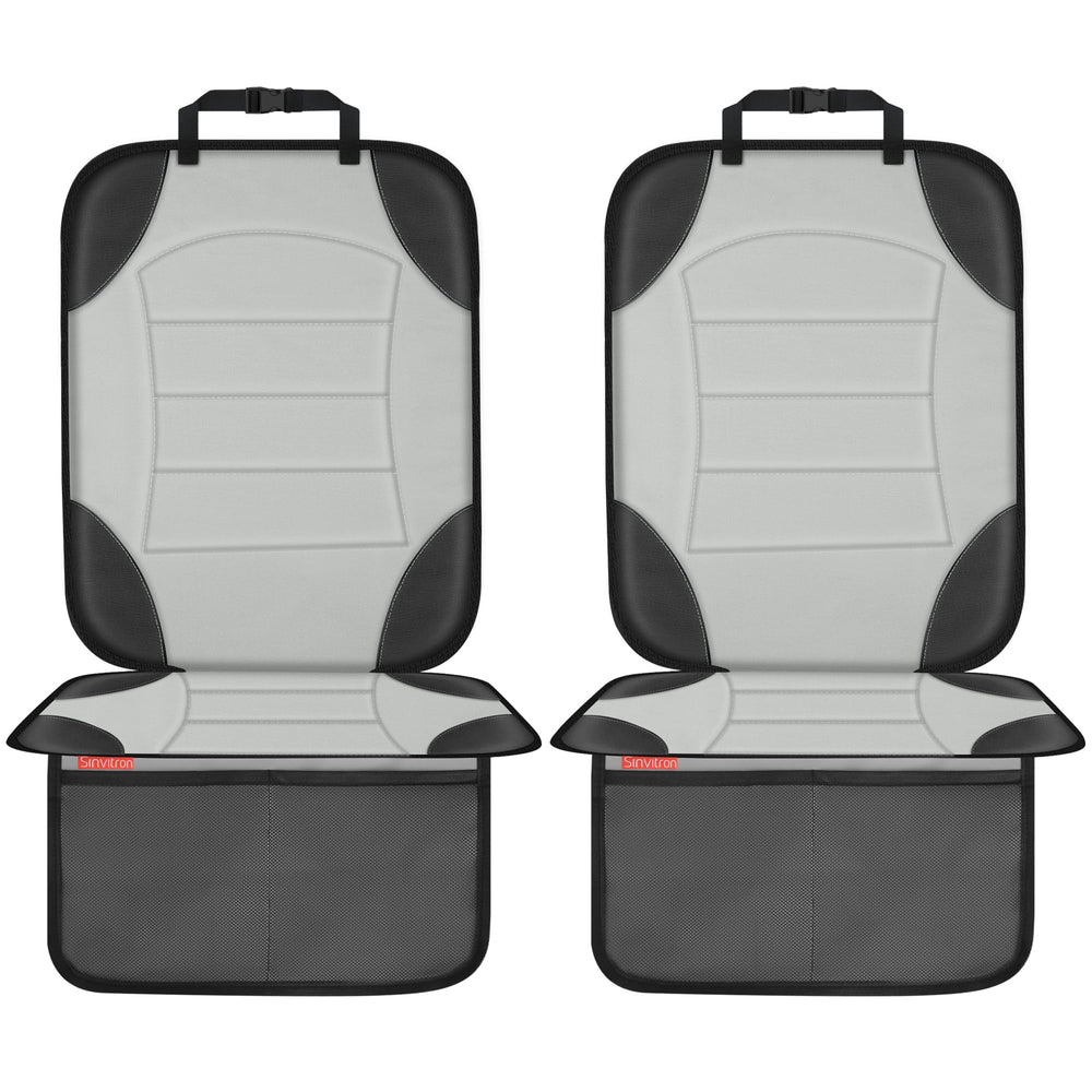 Sinvitron car seat protector waterproof leatherette back protects seats from spills
