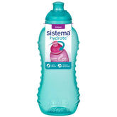 Sistema Hydrate bottle front view demonstrates compact 11 oz capacity for on-the-go hydration.