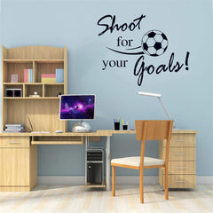SITAKE football wall sticker on smooth surface adheres easily without wall damage.