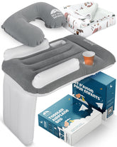 Sittina Toddler Airplane Bed assembled on a seat for instant comfort during flights