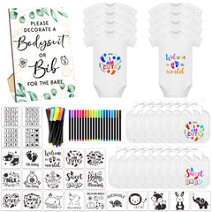SytuHete 69pcs set packaging shows contents for DIY bib decorating