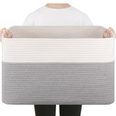 SIXDOVE 75L blanket basket folded demonstrates space-saving storage when not in use