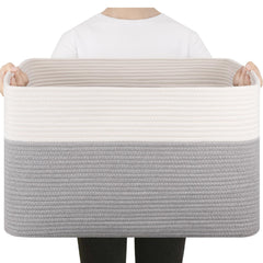 SIXDOVE 75L blanket basket folded demonstrates space-saving storage when not in use