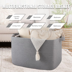 SIXDOVE collapsible storage basket shown folded flat for space-saving